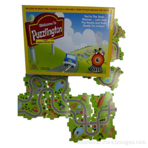 Children's Educational 3D Paper Puzzle, Good-quality, Customized Shape and Sizes are Accepted